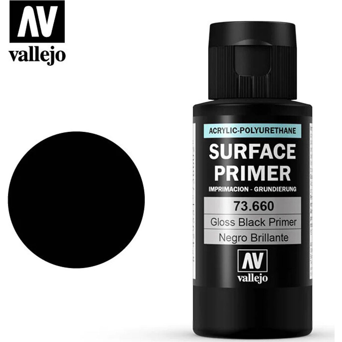 Vallejo - Surface Primer - Gloss Black 60 Ml