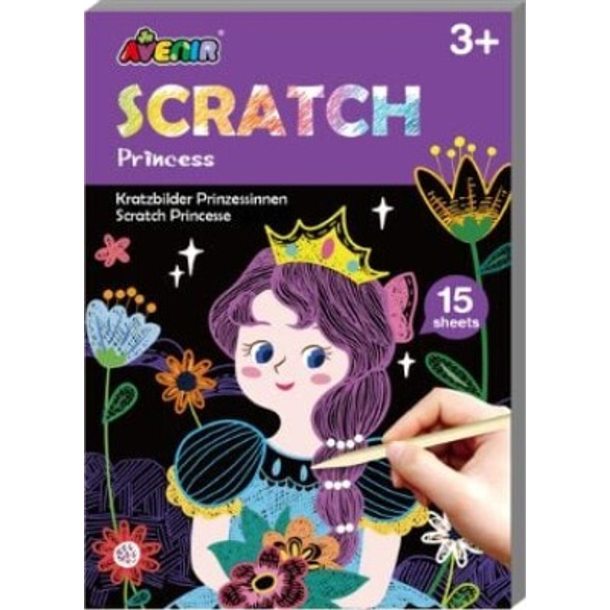 Avenir - Mini Scratch Bog - Prinsesse (58ch221658)