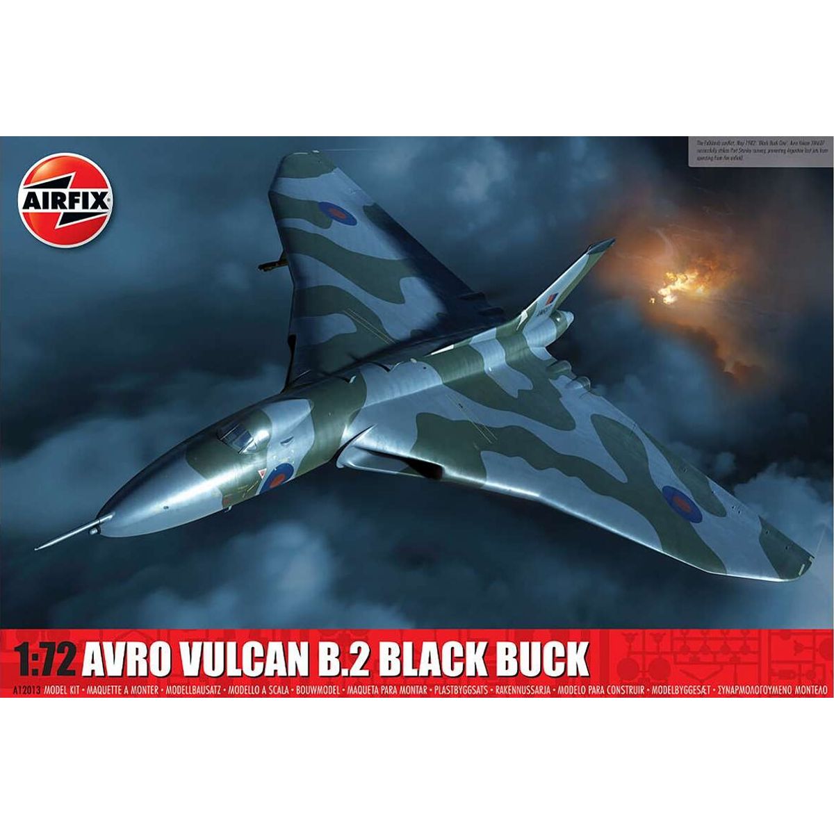 Airfix - Avro Vulcan B.2 Black Buck Byggesæt - 1:72 - A12013