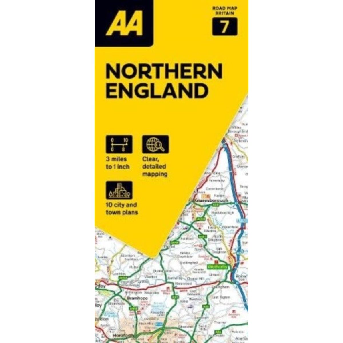 Aa Road Map Britain 7: Northern England - Diverse - English Book