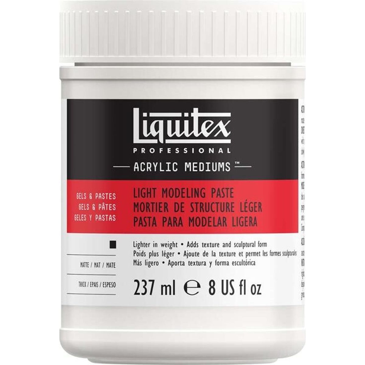 Liquitex - Light Modeling Paste - Modelleringspasta Akryl Medium 237 Ml