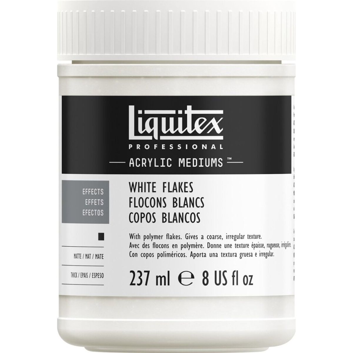 Liquitex - White Flakes - Hvide Flager Akryl Medium 237 Ml