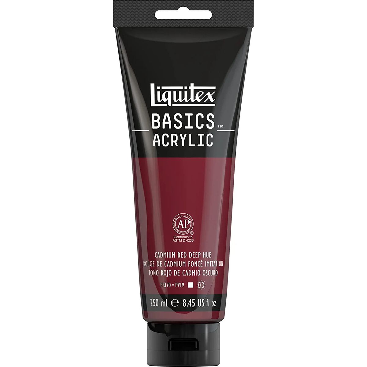 Liquitex - Basics Akrylmaling - Cadmium Red Deep Hue 250 Ml