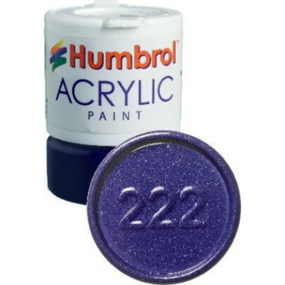 Humbrol - Akryl Maling - 12 Ml - Månelys Blå Metal - 222