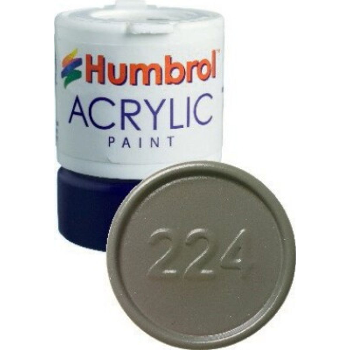 Humbrol - Akryl Maling - 12 Ml - Mørk Skifer Grå - Mat - 224