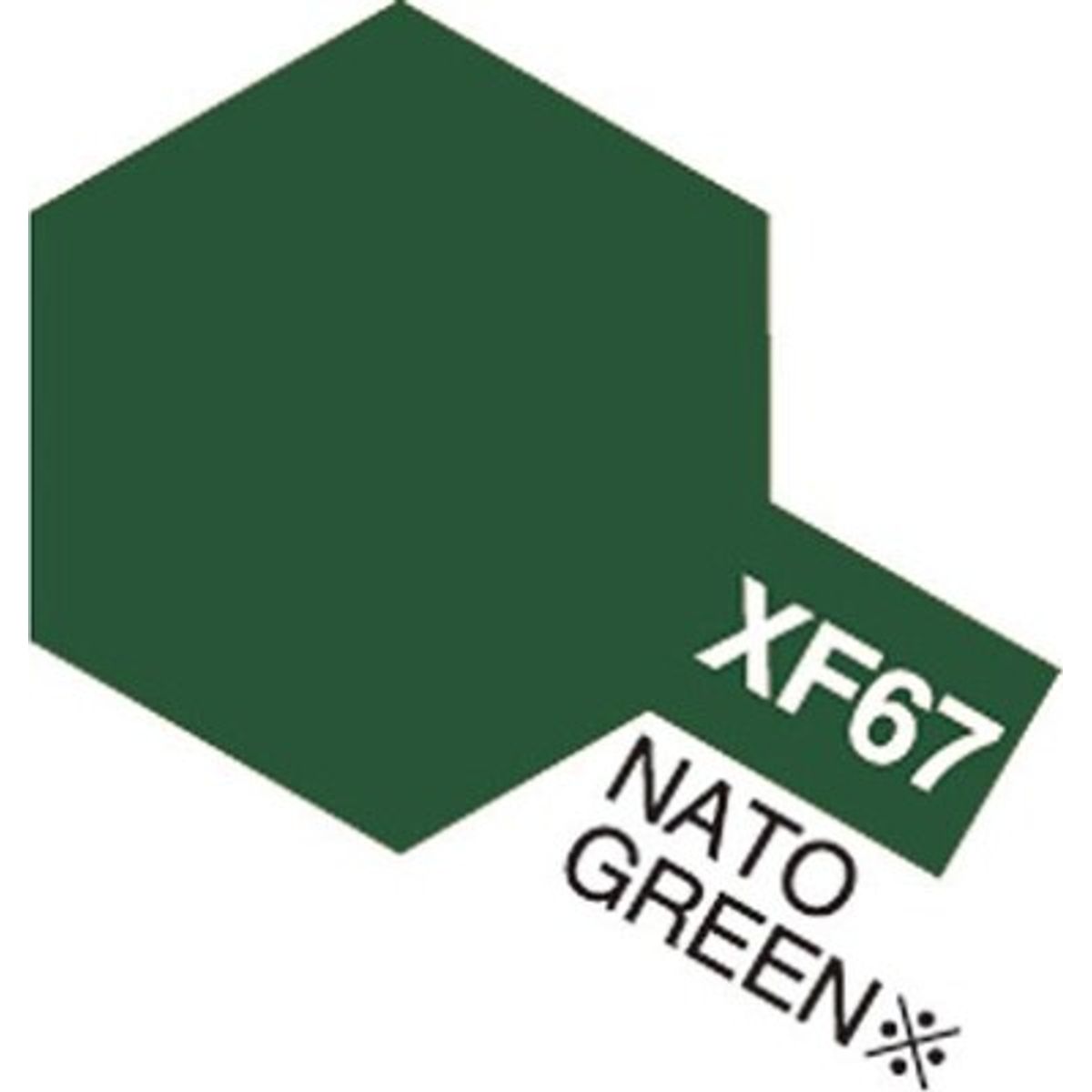 Tamiya - Acrylic Mini - Xf-67 Nato Green Flat 10 Ml - 81767