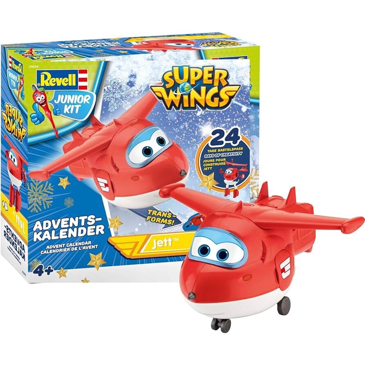 Revell - Junior Kit Super Wings Jett Julekalender - 01024