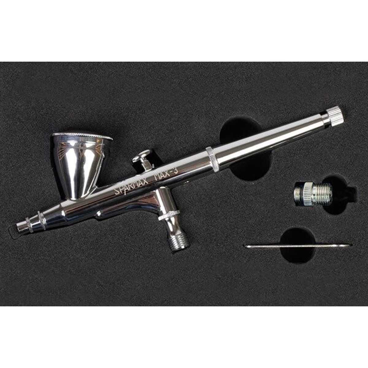 Sparmax Max-3 - Airbrush Til Hobby - Gravity Feed - 0,3 Mm 7 Cc