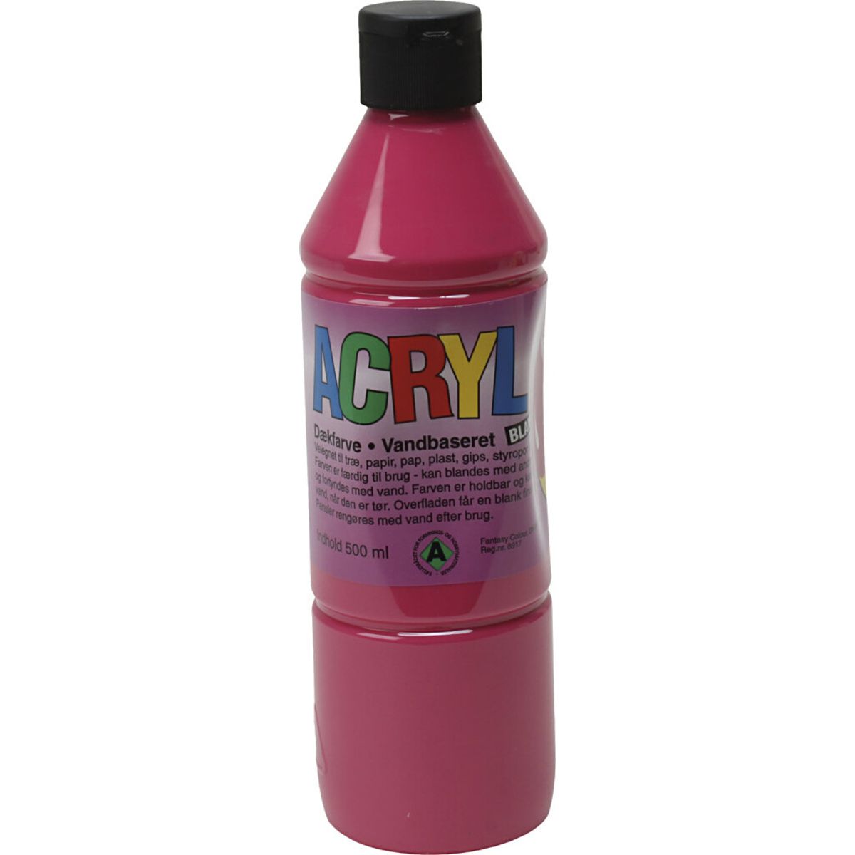 Fantasy Color - Acryl Maling - Primær Rød - 500 Ml