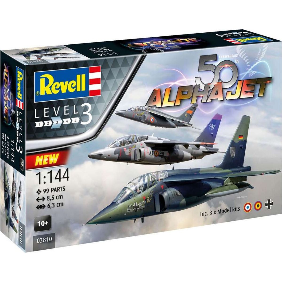 Revell - Alpha Jet 50th Anniversary - 1:144 - Level 3 - 03810