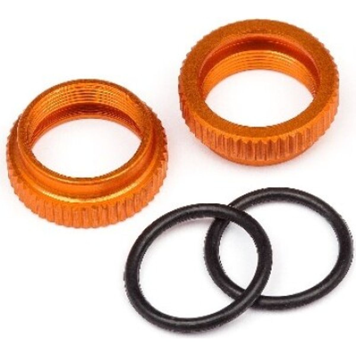 Aluminum Shock Adjuster (orange/2pcs) - Hp108072 - Hpi Racing