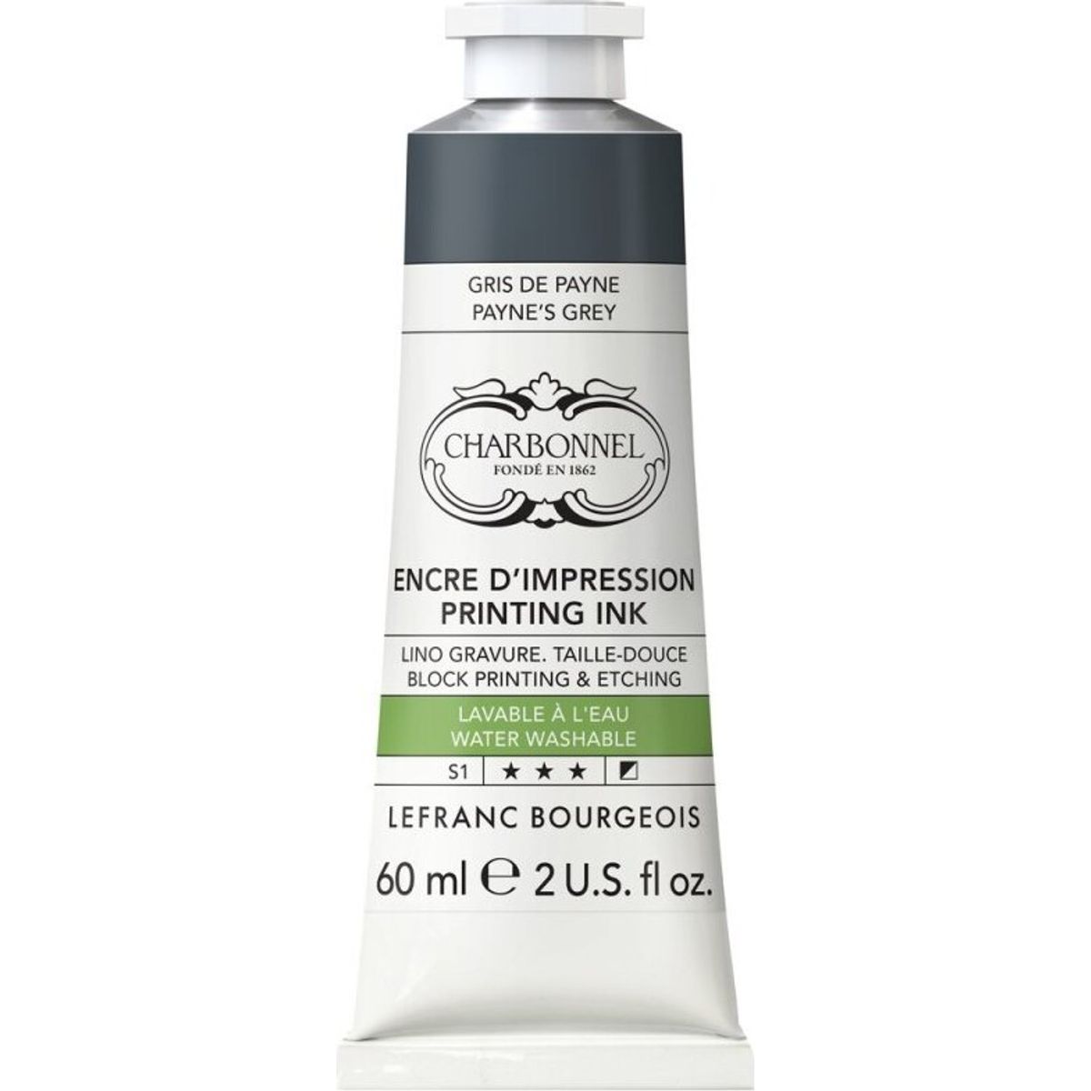 Charbonnel - Printing Ink Blæk - Paynes Grey 60 Ml