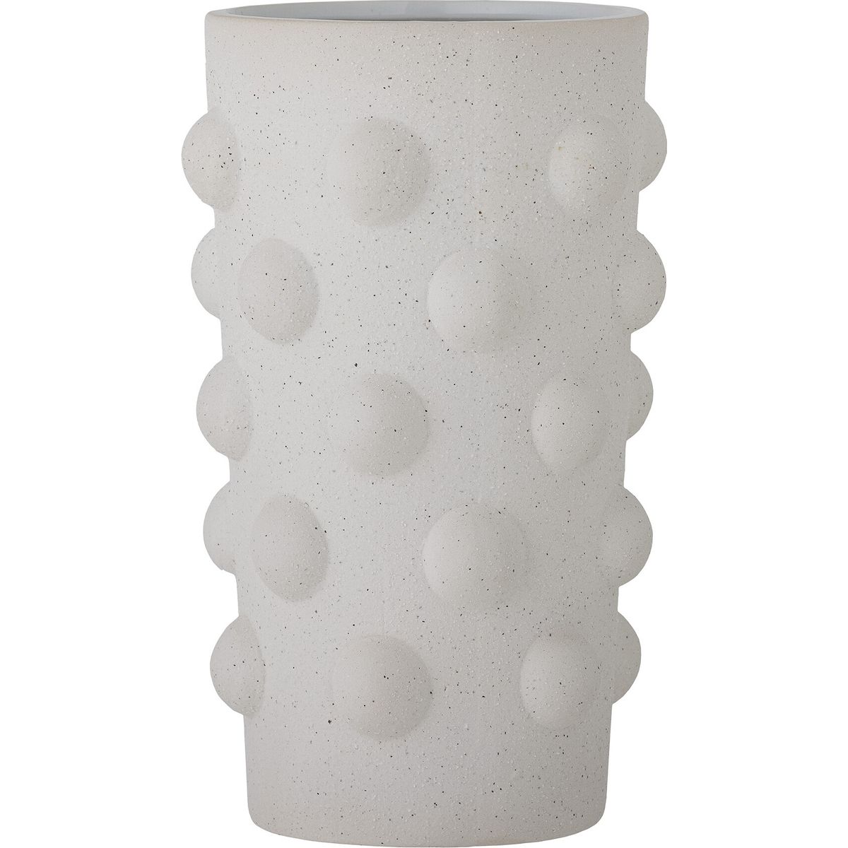 Bloomingville - Artan Vase - Hvid - Stentøj - H 24,5 Cm