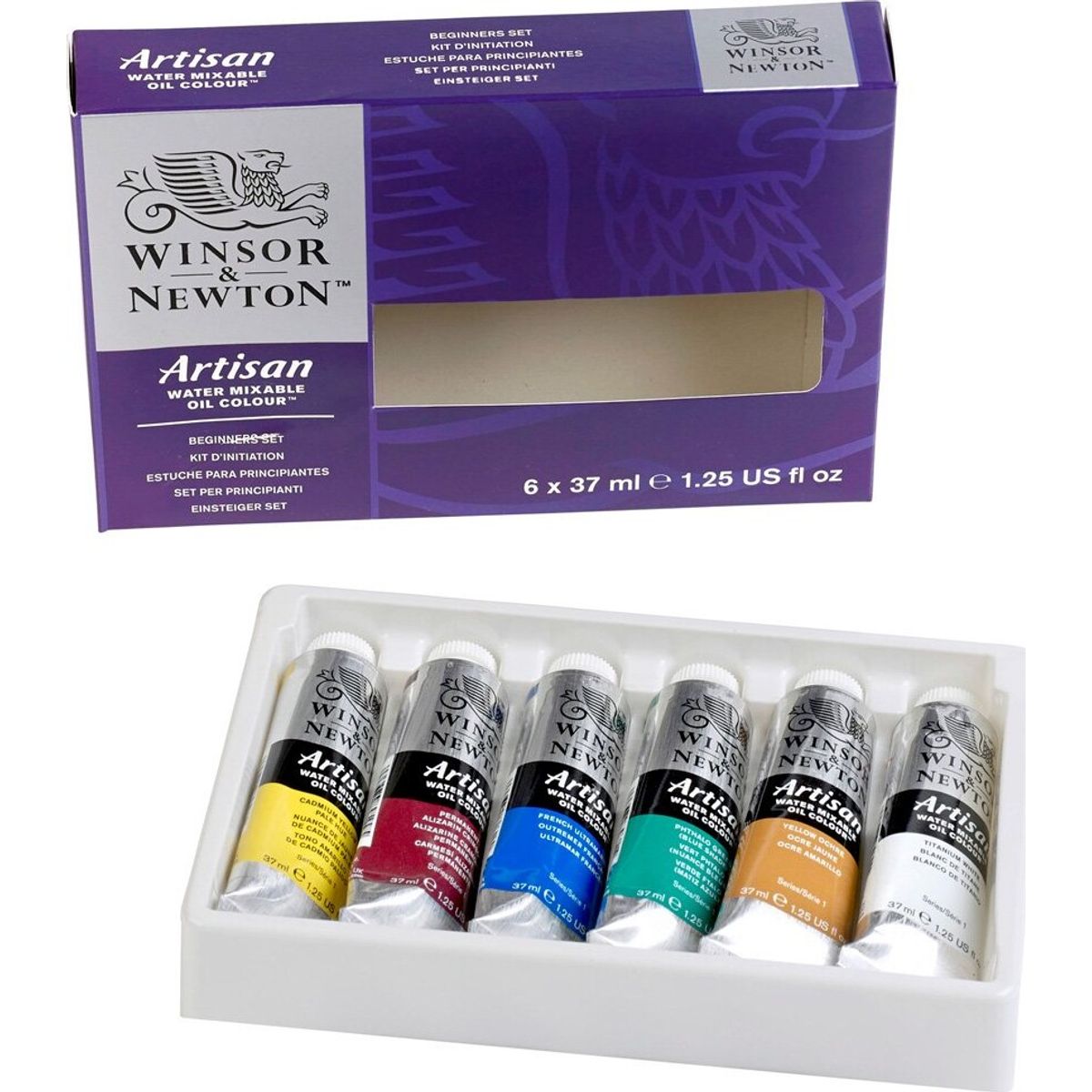 Winsor & Newton - Artisan Oliemaling Sæt - Beginners Set - 6x37 Ml