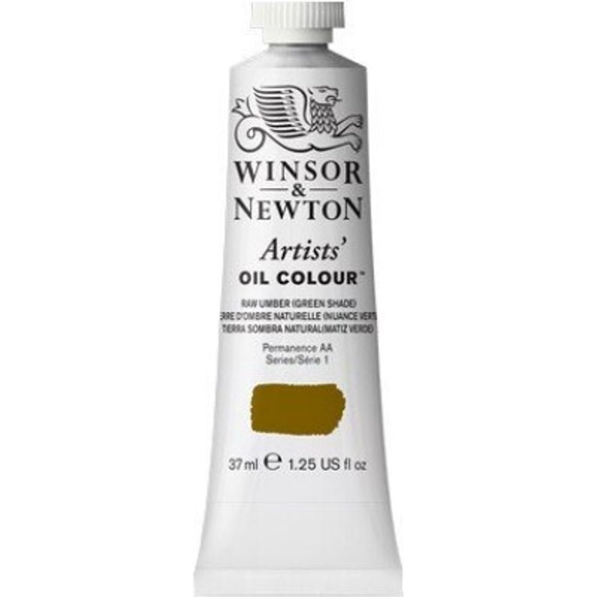 Winsor & Newton - Oliemaling - Artists - Raw Umber - Green Shade 37 Ml