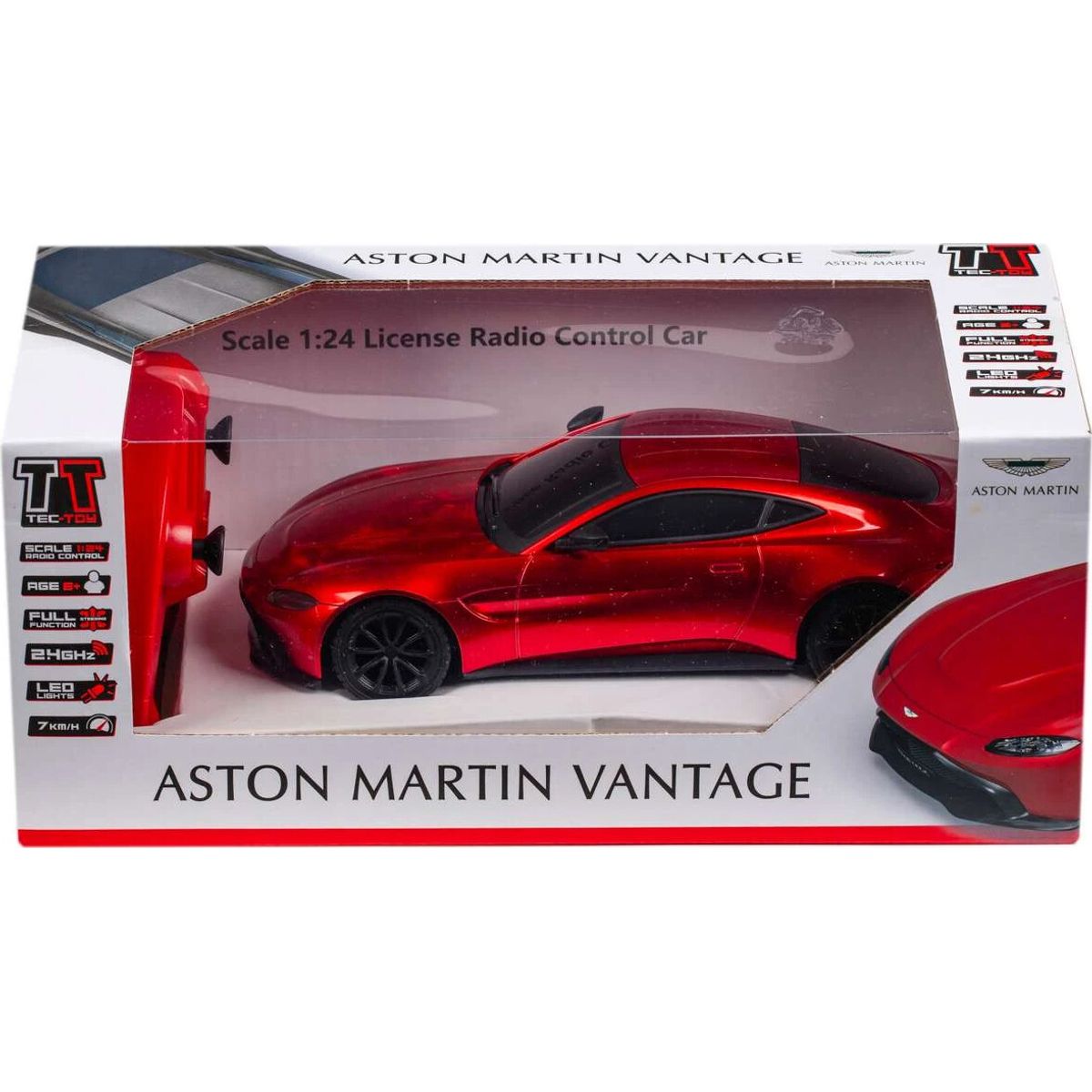 Aston Martin Vantage Fjernstyret Bil - 1:24 - 2,4 Ghz - Rød