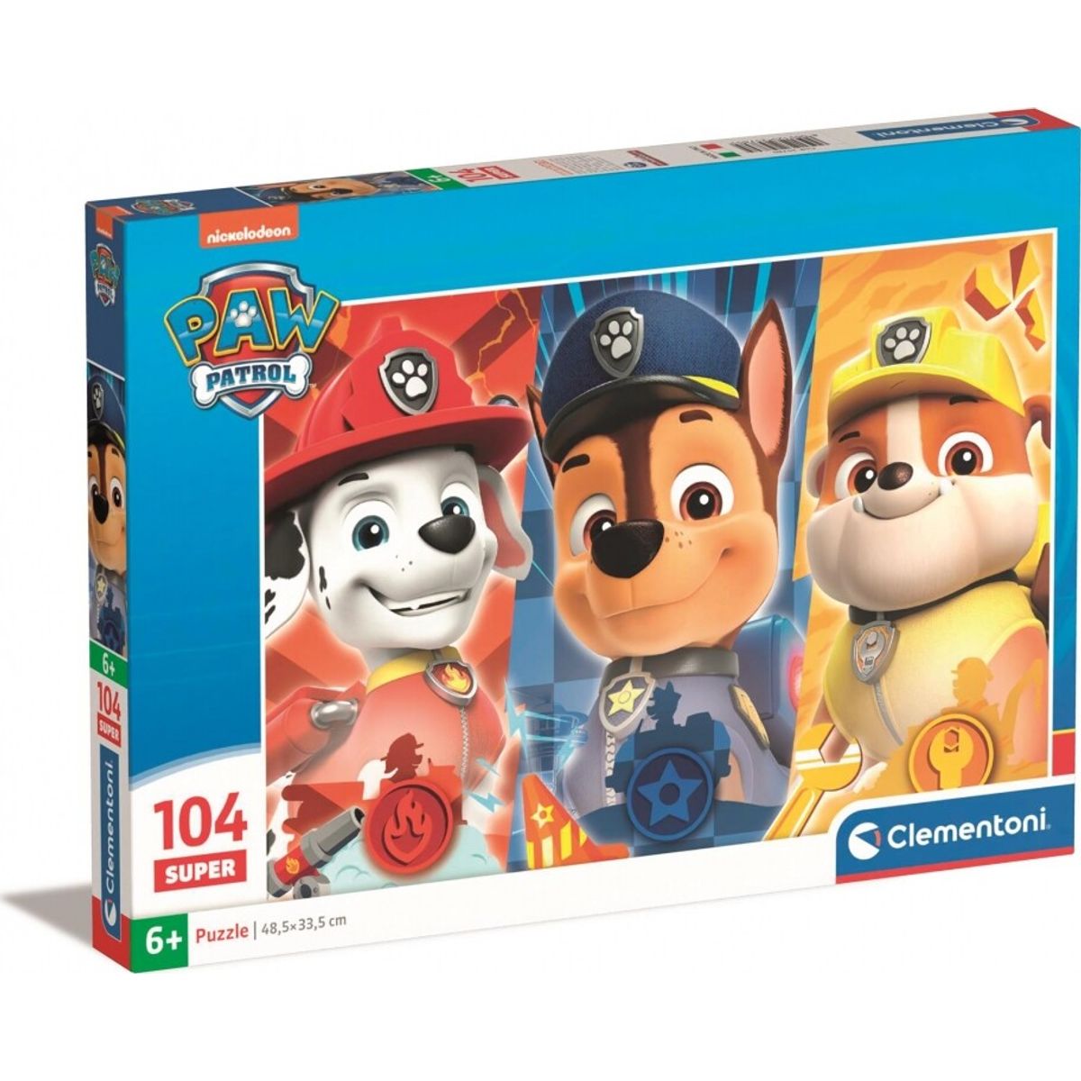 Paw Patrol Puslespil - Super - 104 Brikker - Clementoni