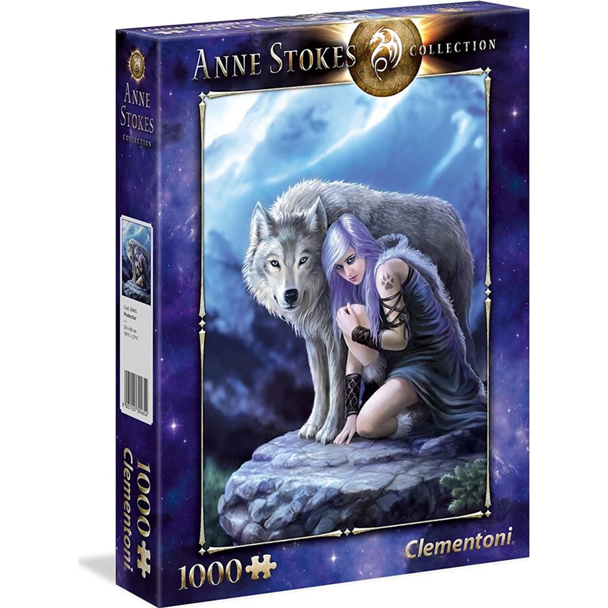 Clementoni Puslespil - Anne Stokes - Protector - 1000 Brikker