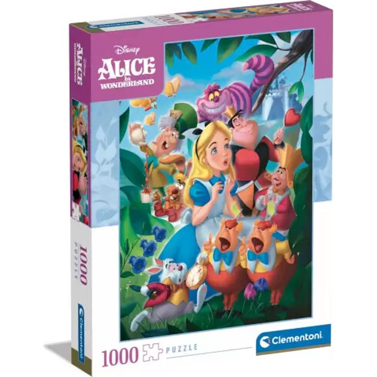 Disney Puslespil - Alice I Eventyrland - Clementoni - 1000 Brikker