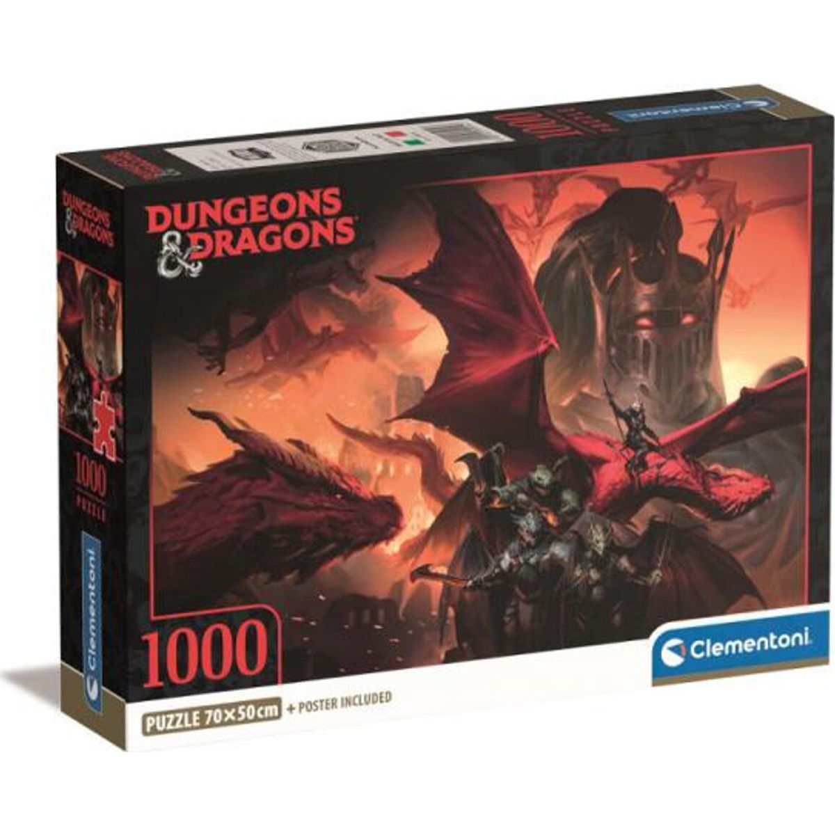 Clementoni Puslespil - Dungeons & Dragons - 1000 Brikker