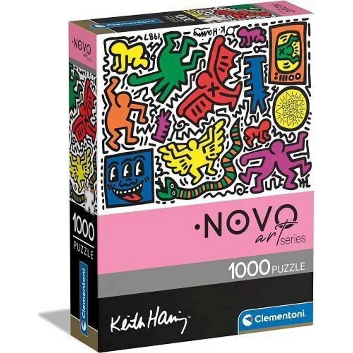 Clementoni Puslespil - Keith Haring - Novo Art - 1000 Brikker