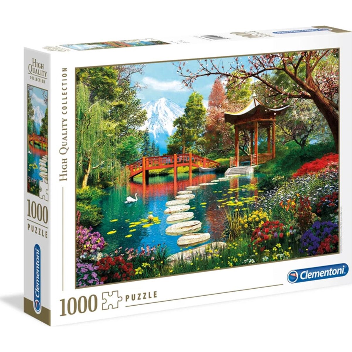 Clementoni Puslespil - Fuji Garden - High Quality - 1000 Brikker