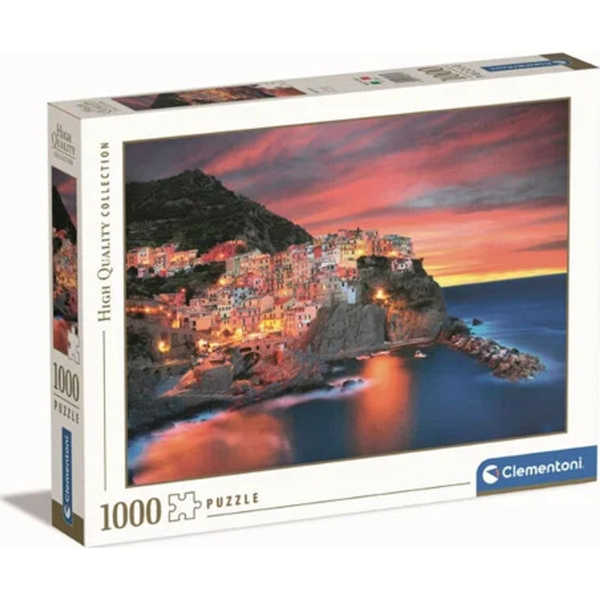 Clementoni Puslespil - Manarola - High Quality - 1000 Brikker