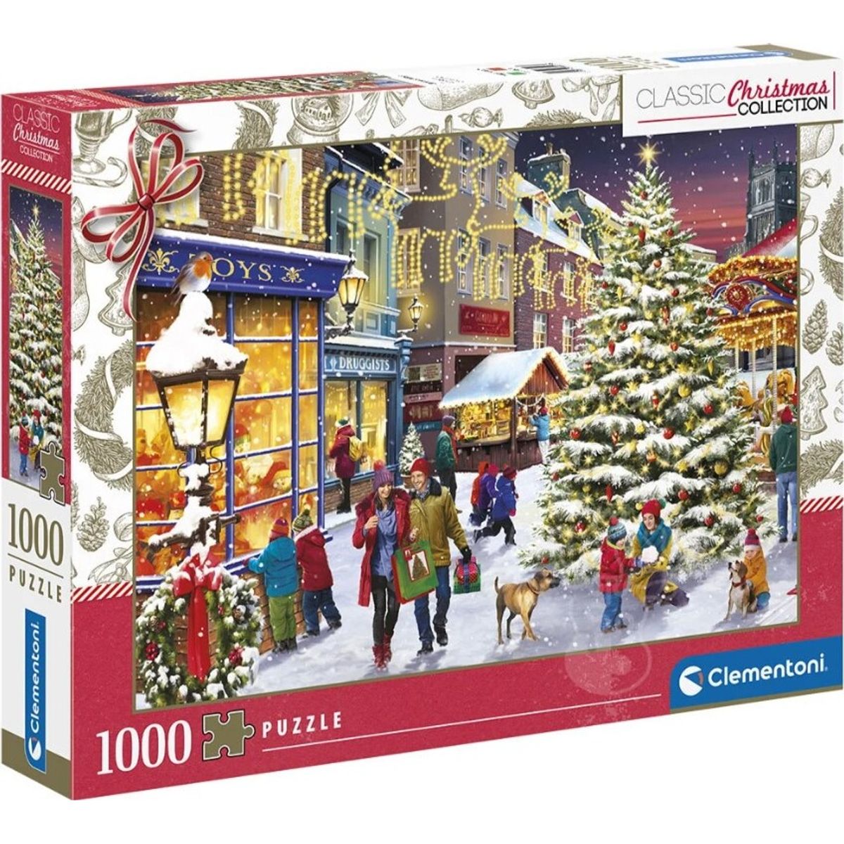 1000 Puslespil Hqc Christmas Village Brikker