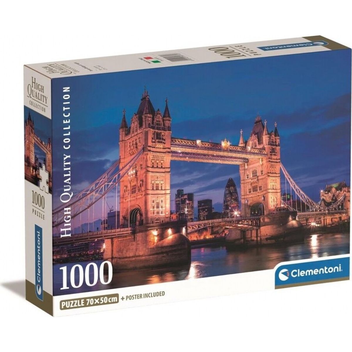 Clementoni Puslespil - London Tower Bridge - High Quality - 1000 Brikker