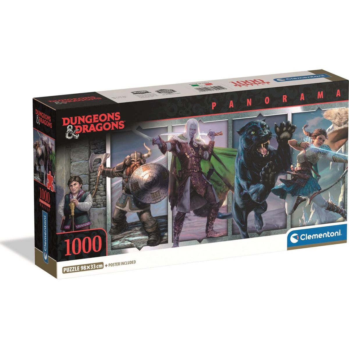 1000 Puslespil Panorama Hqc Dungeons & Dragons Brikker