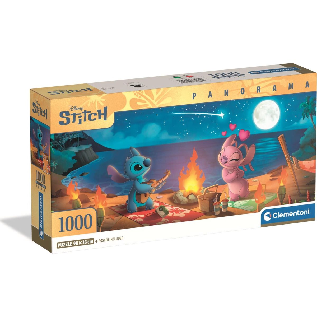 1000 Puslespil Panorama Hqc Disney Stitch Brikker