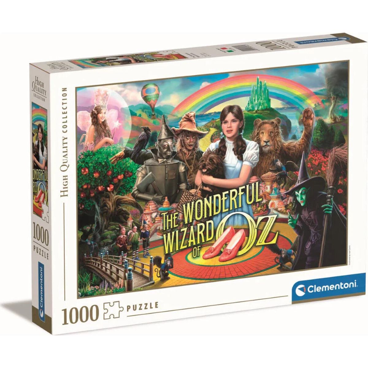 Clementoni Puslespil - The Wizard Of Oz - High Quality - 1000 Brikker