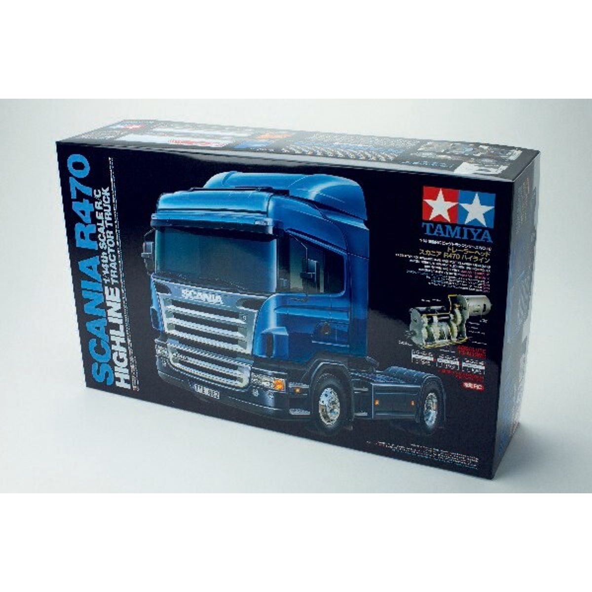 Tamiya - Rc Scania R470 Highline Fjernstyret Lastbil Byggesæt - 1:14 - 56318