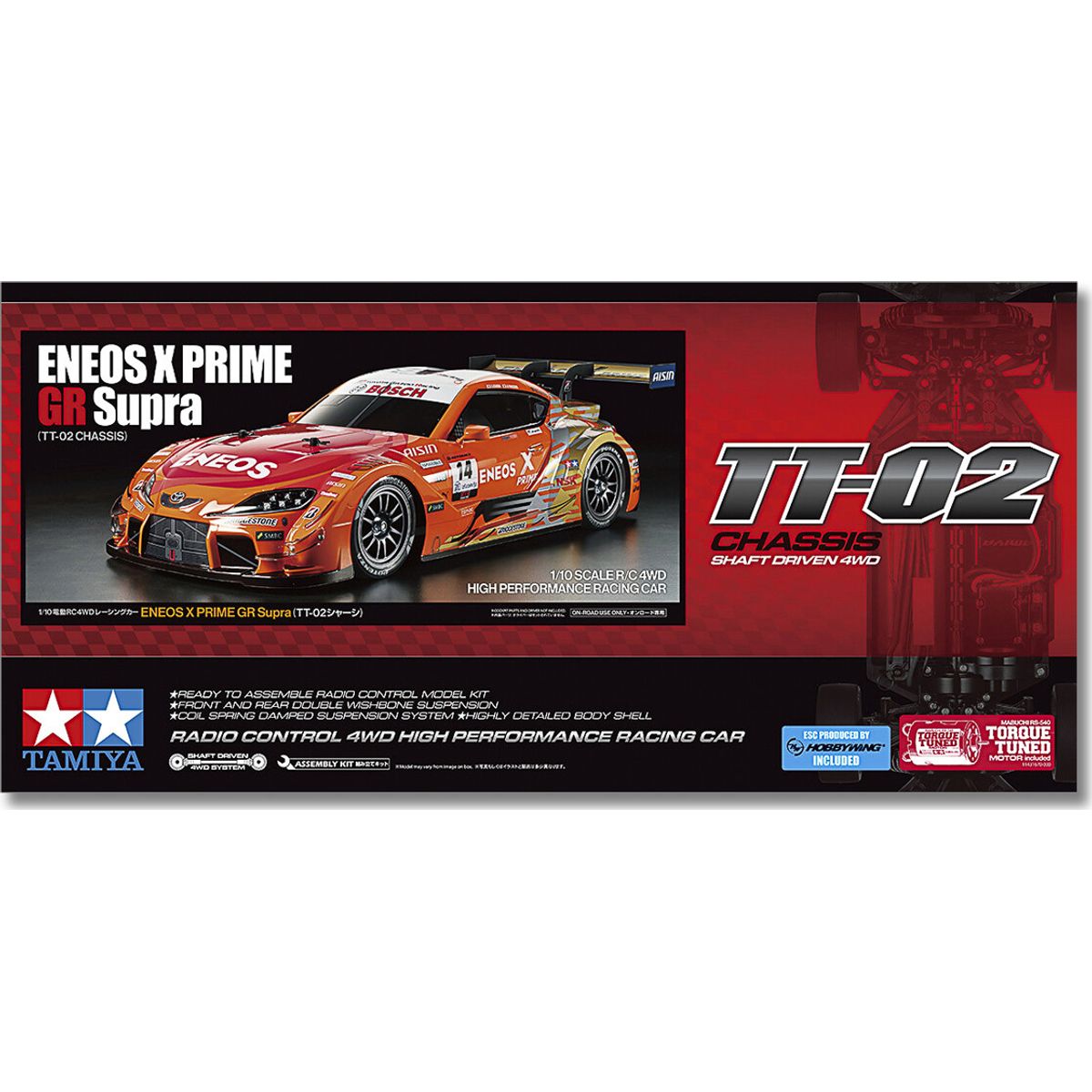 1/10 R/c Eneos X Prime Gr Supra (tt-02) - 47514 - Tamiya