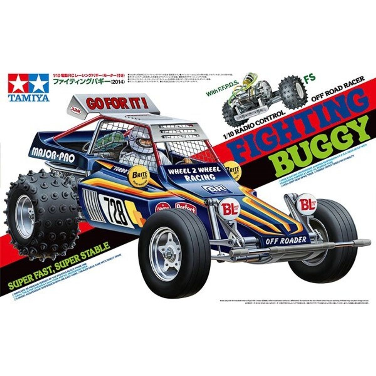 Tamiya - Fighting Buggy 2014 R/c Bil Byggesæt - 1/10 - 47304