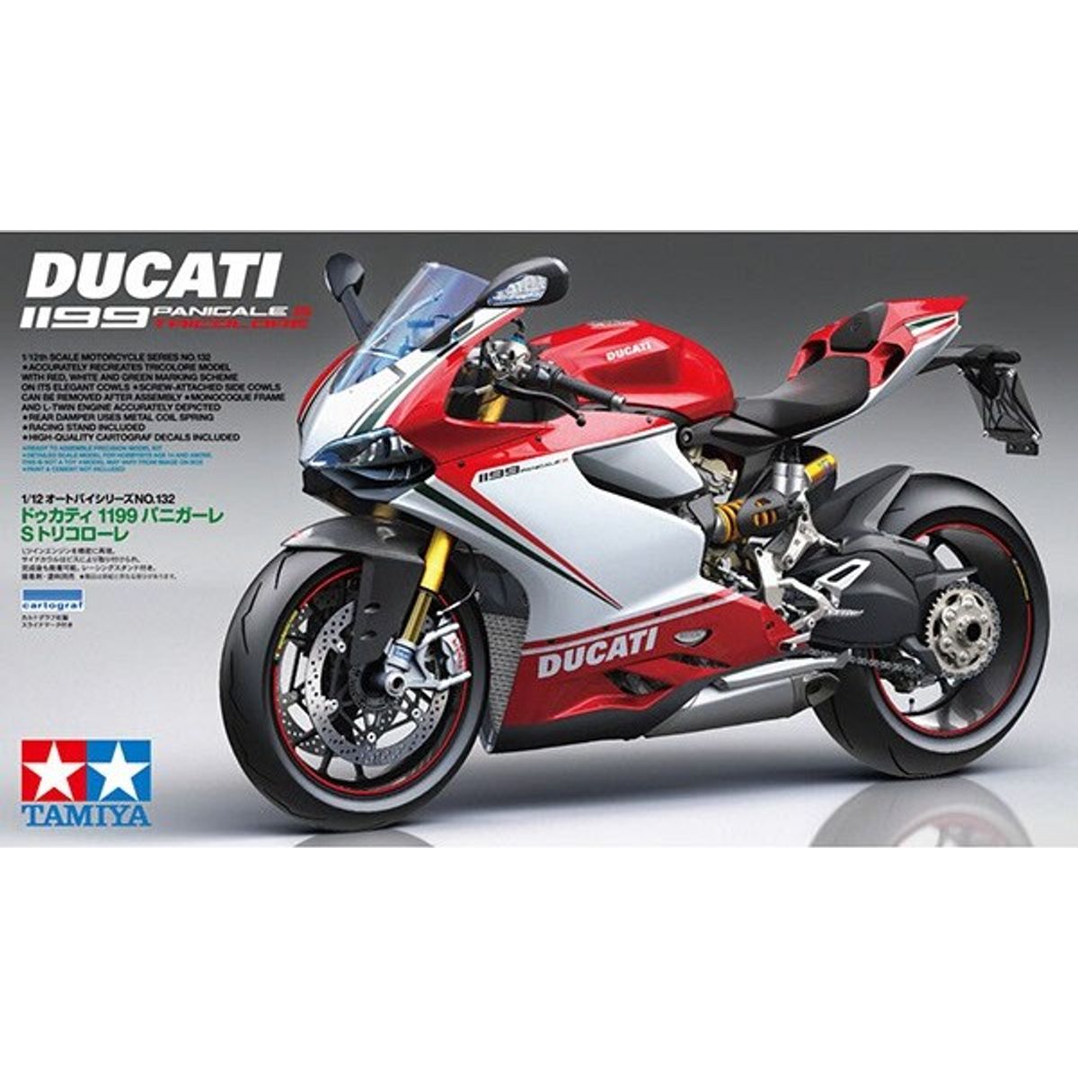 Tamiya - Ducati 1199 Panigale S Tricolore Byggesæt - 1:12- 14132