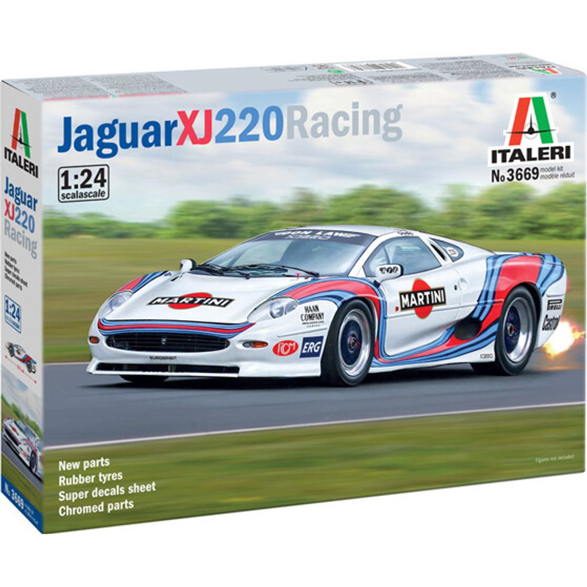 1:24 Jaguar Xj 220 Race Car - 3669s - Italeri