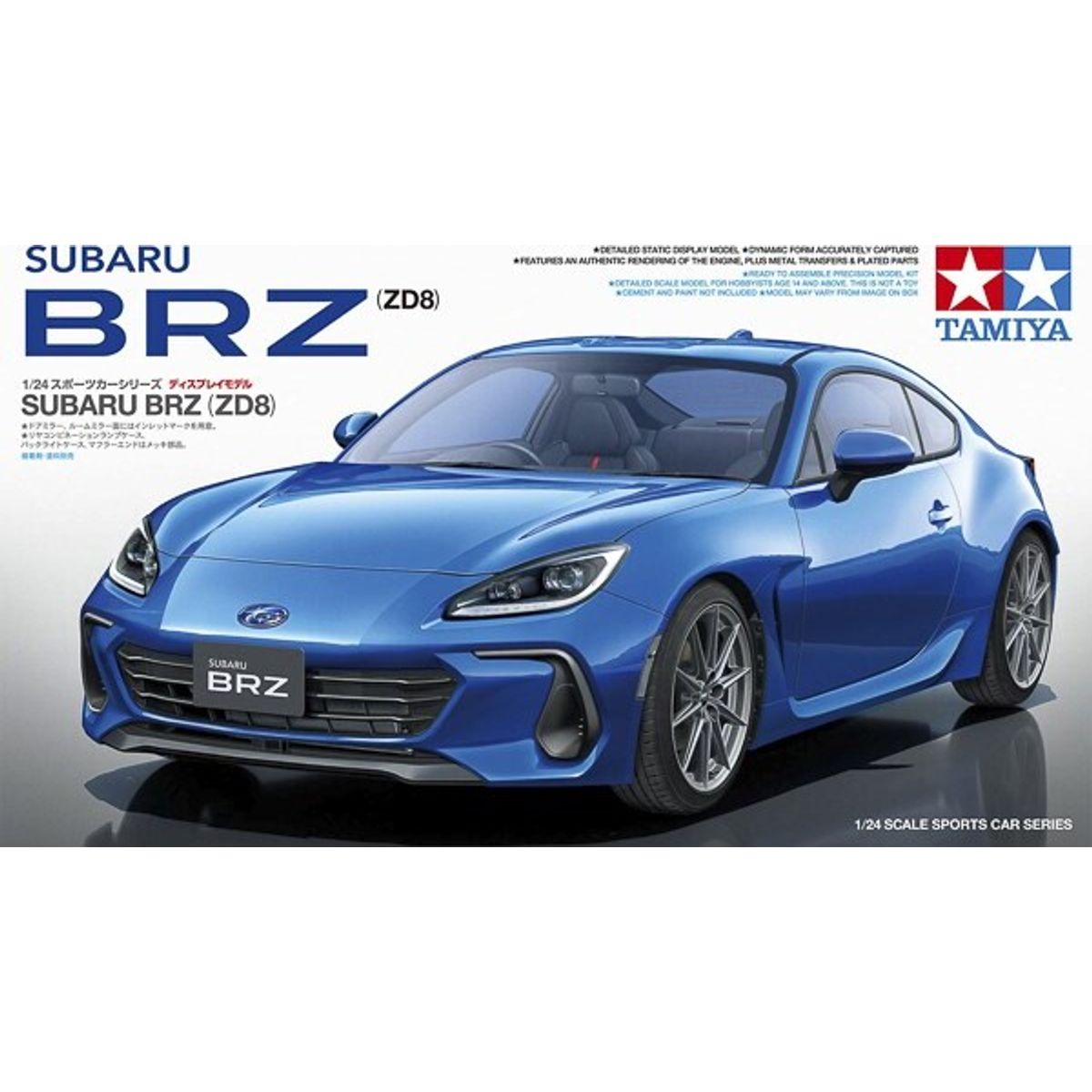 Tamiya - Subaru Brz Zd8 Modelbil Byggesæt - 1:24 - 24362