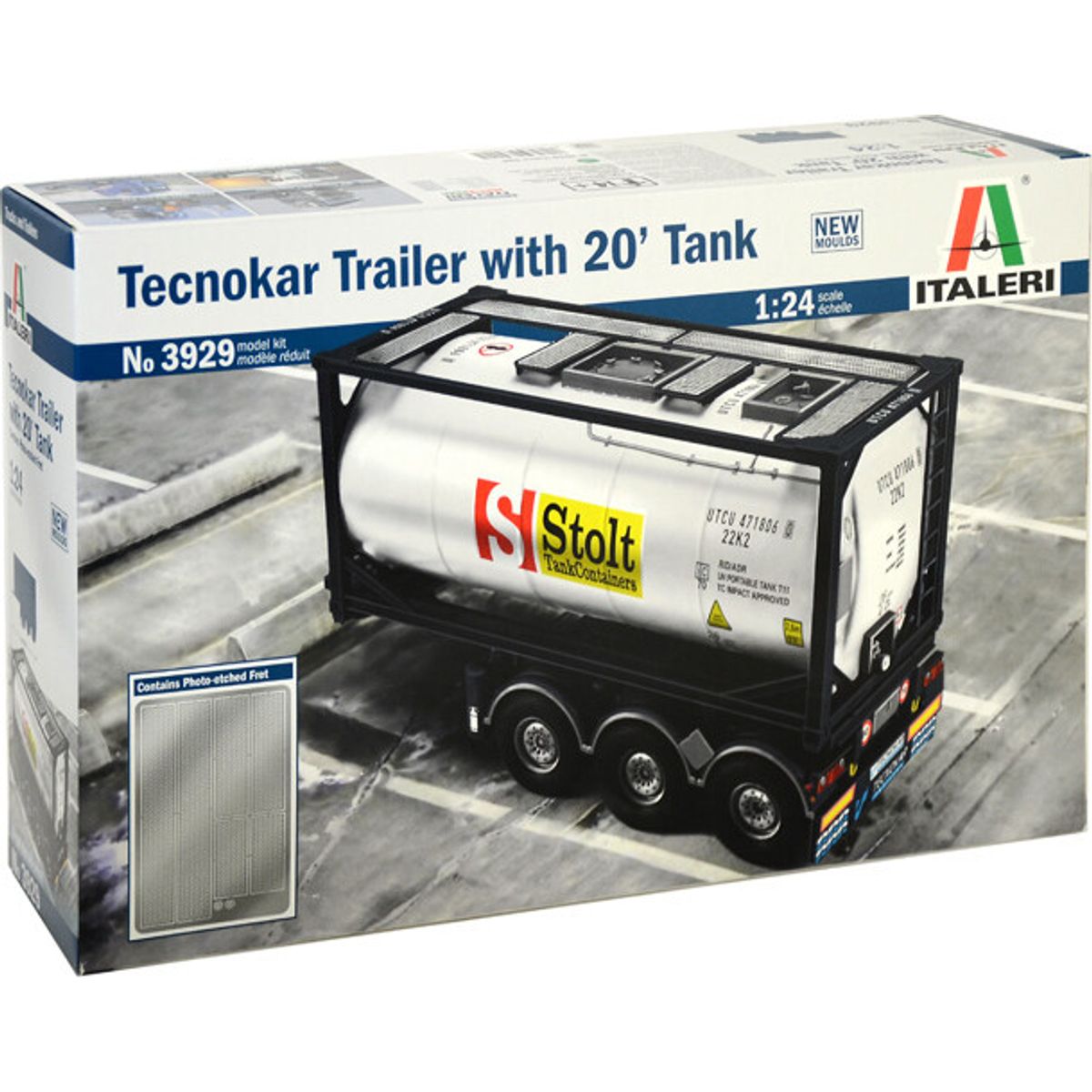 Italeri - Tecnokar Trailer Byggesæt - 1:24 - 3929