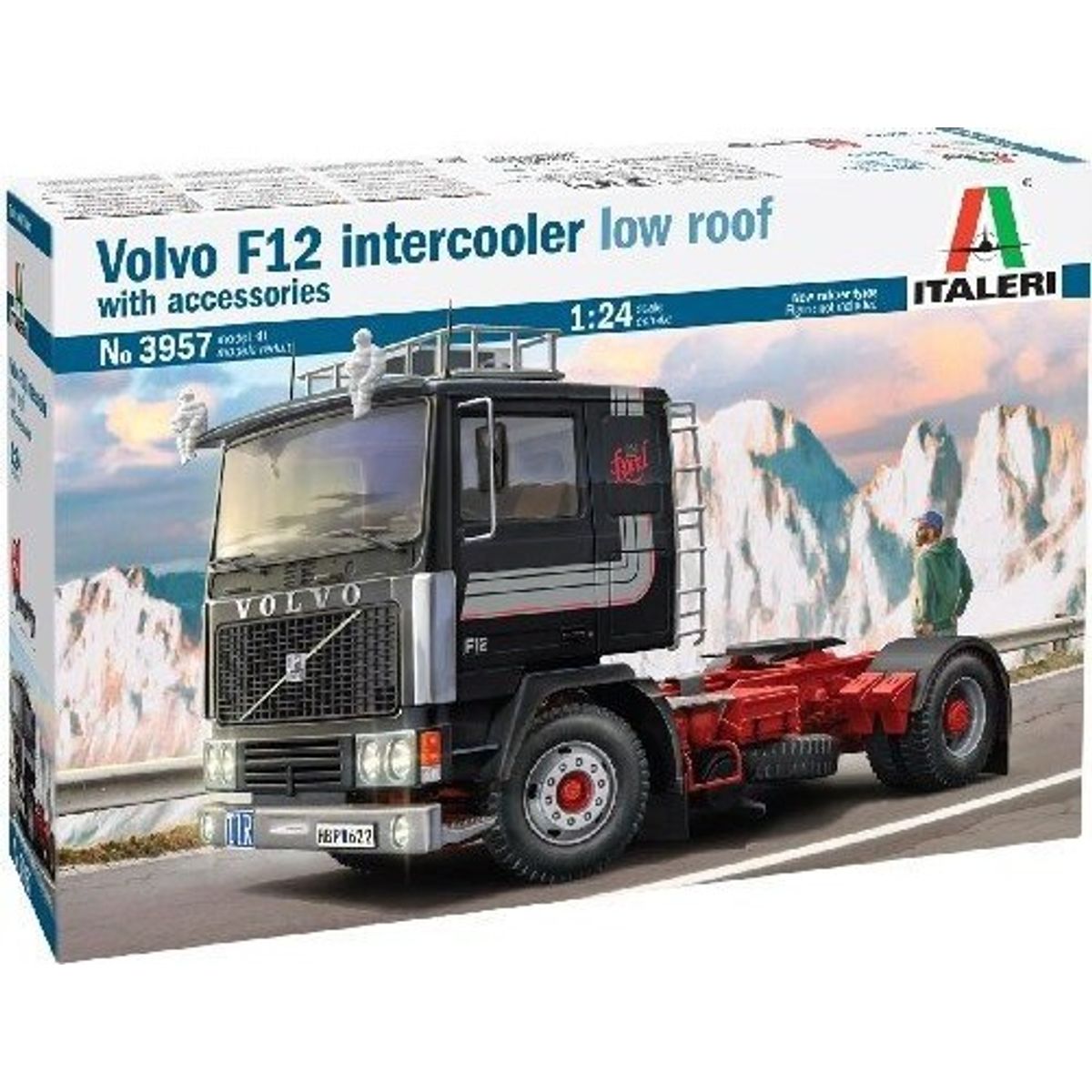 Italeri - Volvo F12 Intercooler Lastbil Byggesæt - 1:24 - 3957