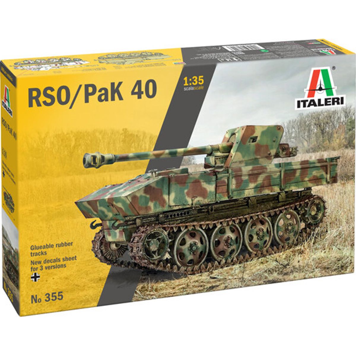 1:35 7,5cm Rso With Pak40 - 0355s - Italeri