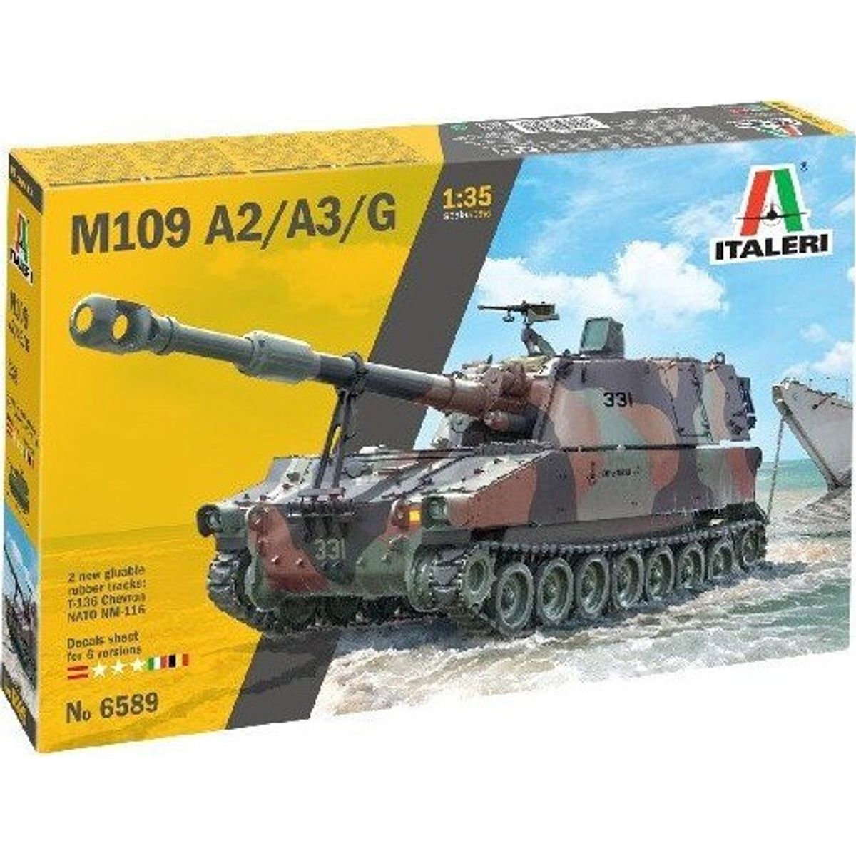 Italeri - M109 Tank Byggesæt - 1:35 - 6589