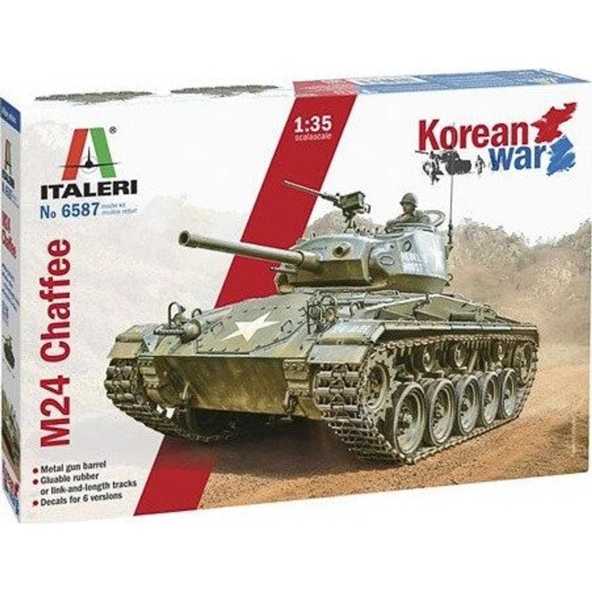 Italeri - M24 Chaffee Tank Byggesæt - 1:35 - 6587