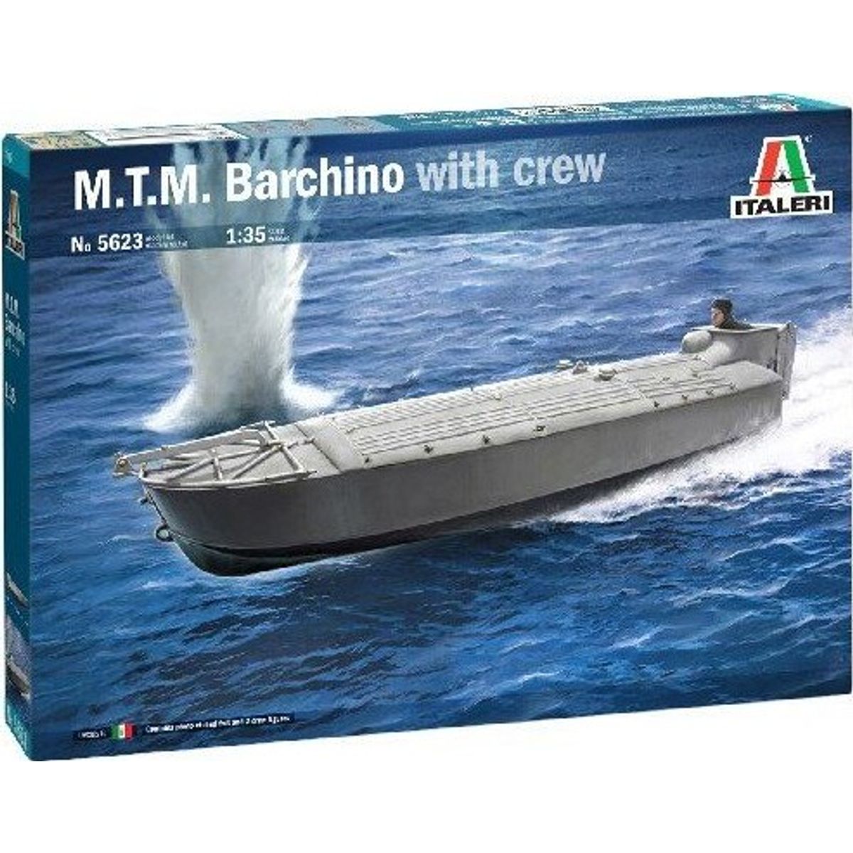 Italeri - M.t.m. Barchino Skib Byggesæt Med Crew - 1:35 - 5623