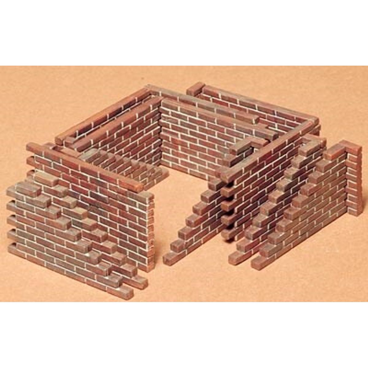 Tamiya - Brick Wall Set Mursten Byggesæt - 1:35 - 35028