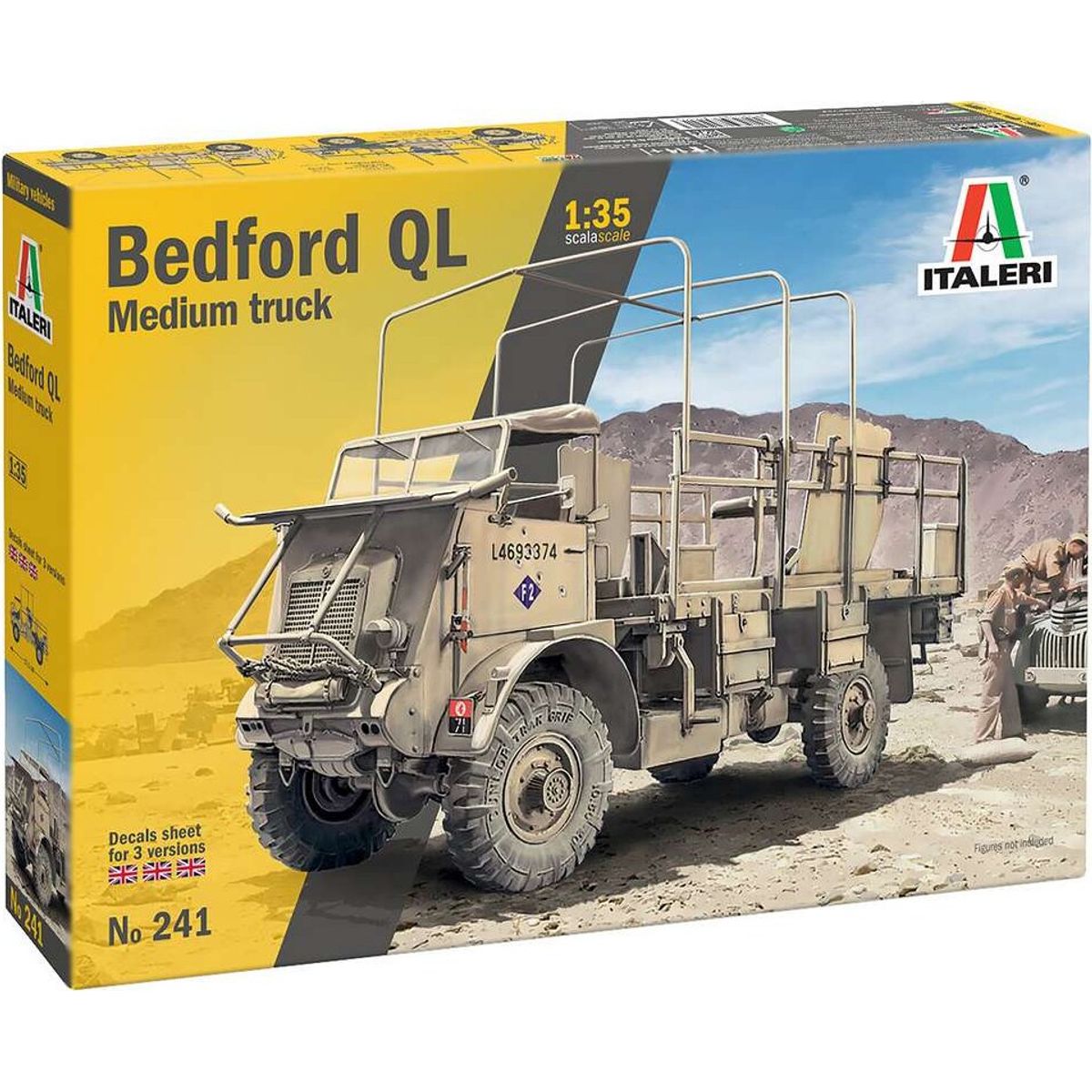 Italeri - Bedford Ql Medium Truck Byggesæt - 1:35 - 0241s