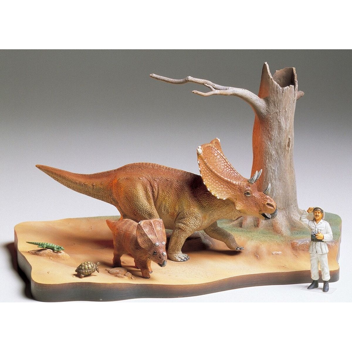 Tamiya - Chasmosaurus Diorama Set Byggesæt - 1:35 - 60101