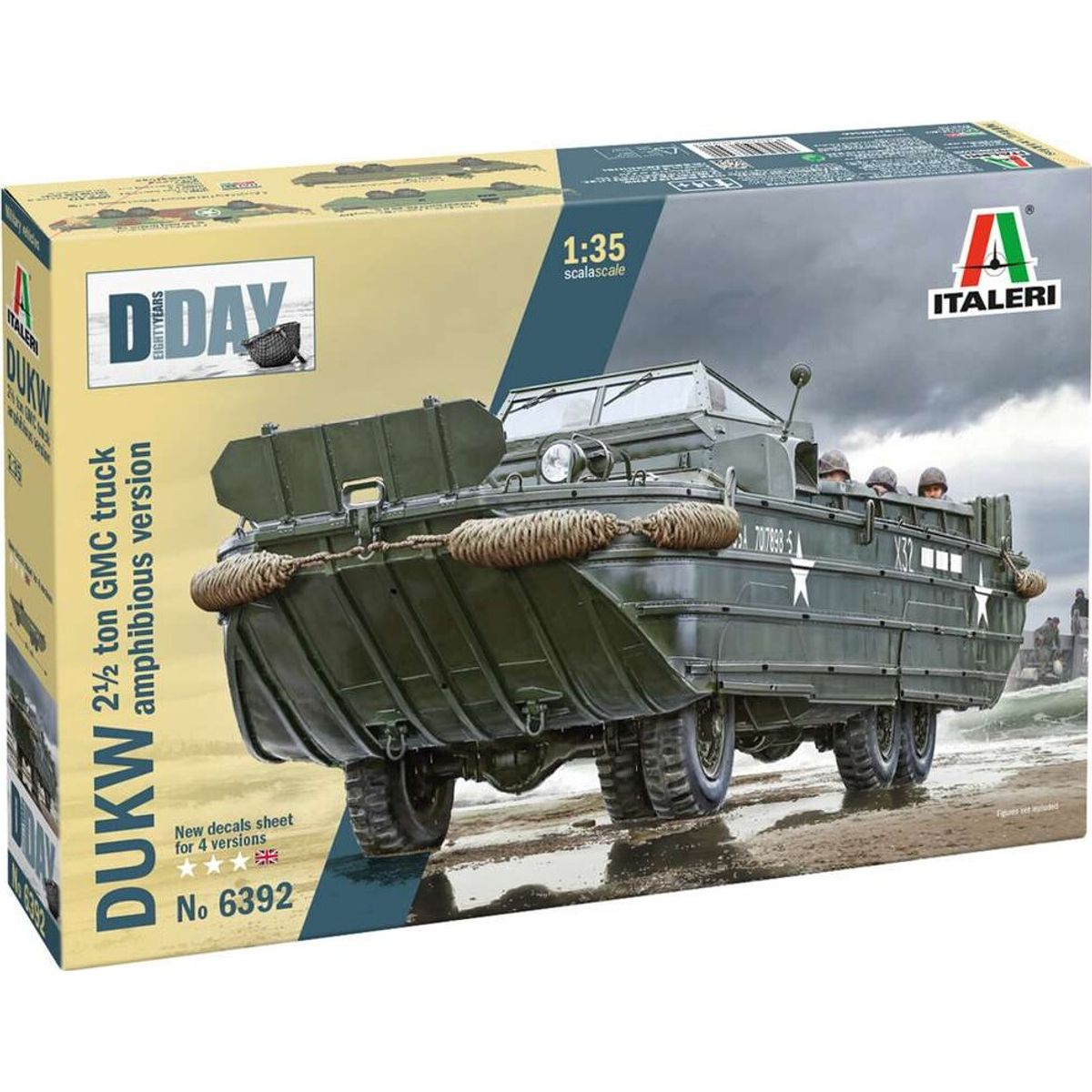 Italeri - D-day - Dukw Amphibious Truck Byggesæt - 1:35 - 6392s