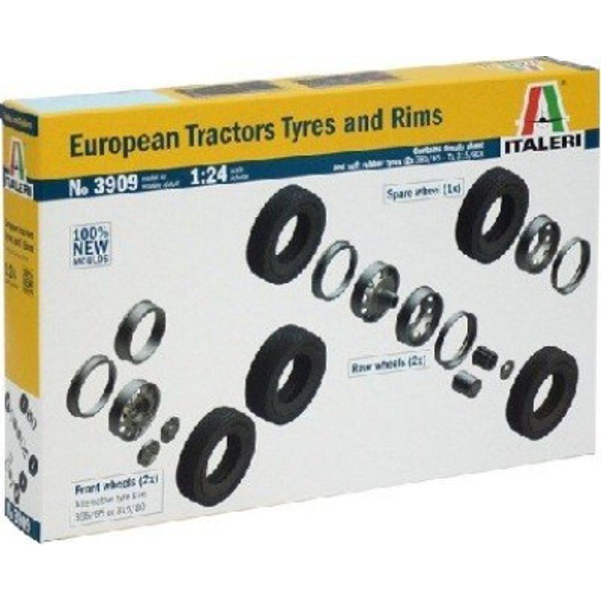 Italeri - European Tractors Tyres And Rims - 1:24 - 3909