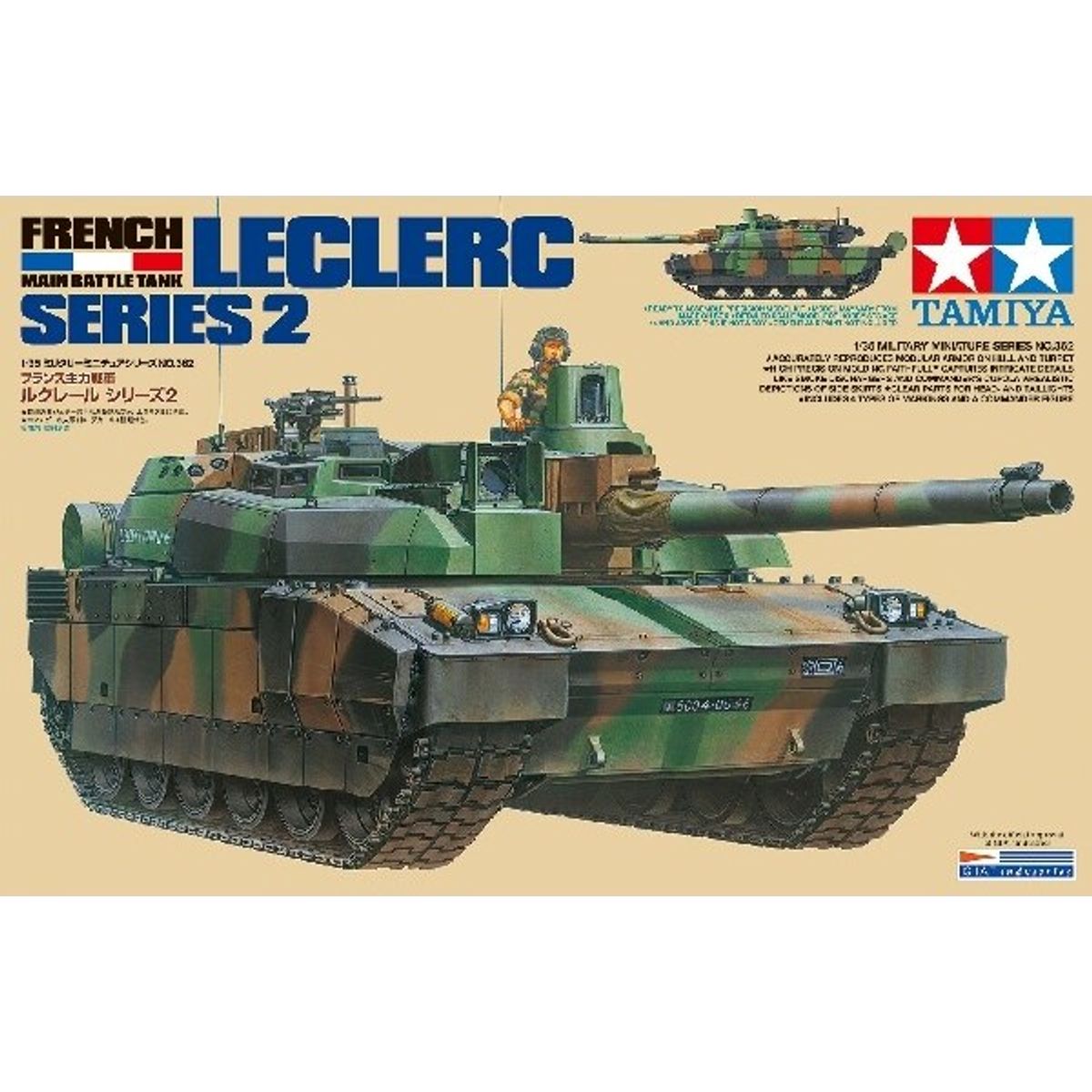 Tamiya - Leclerc Series 2 French Main Battle Tank Byggesæt - 1:35 - 35362